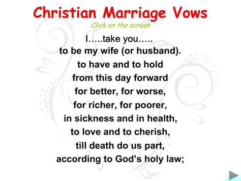 PPT - Christian Marriage Vows PowerPoint Presentation, free download - ID:761827