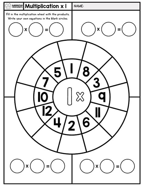 Multiplication Facts Worksheets. Free printable multiplication wheel worksheets, printables, and ...