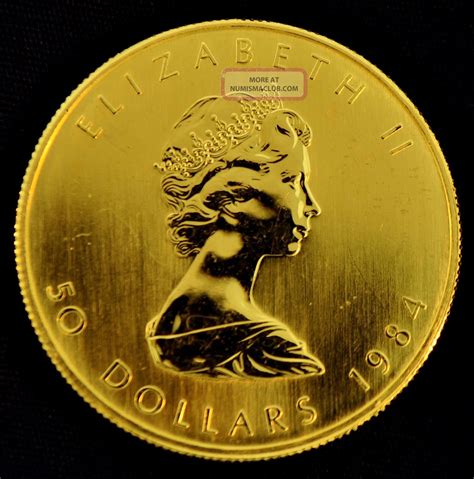 1984 Canadian Gold Maple Leaf Coin 1 Oz. 999 Pure Fine Gold