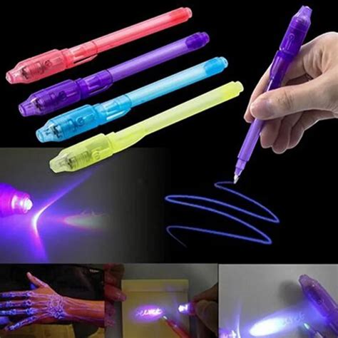 Creative Magic UV Light Invisible Ink Pen Funny Highlighter Marker Pen Students Gift Novelty ...