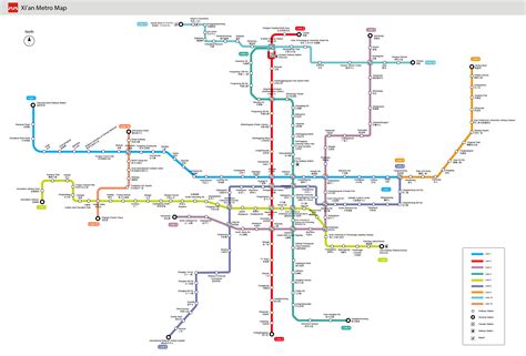 Xian Metro Maps: Lines, Subway Stations