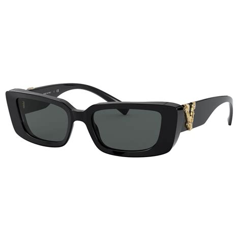 Versace - Sunglasses Versace Virtus Rectangular - Black - Sunglasses - Versace Eyewear - Avvenice