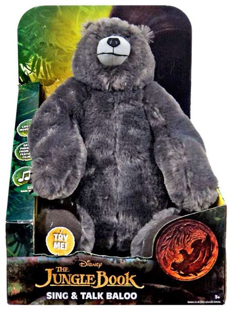 Disney The Jungle Book 2016 Movie Baloo Sing Talk Plush Jakks Pacific - ToyWiz