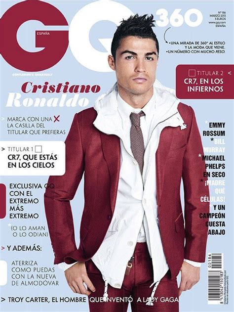 Cristiano Ronaldo - GQ Magazine Cover [Spain] (March 2013) | Gq, Phelps ...