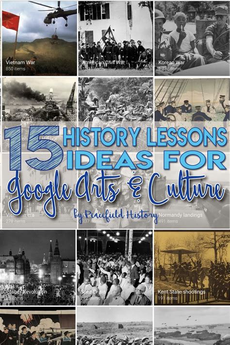 15 History Lesson Ideas for Google Arts and Culture - Peacefield History | History lessons ...