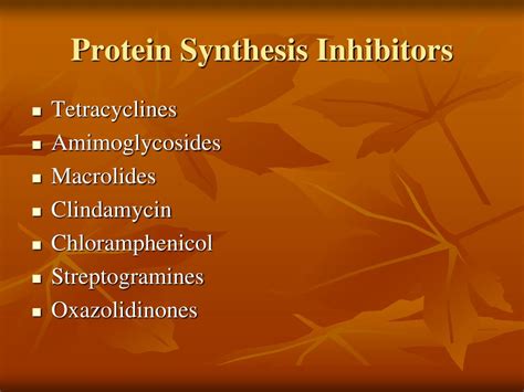 PPT - Protein Synthesis Inhibitors PowerPoint Presentation, free download - ID:4172592