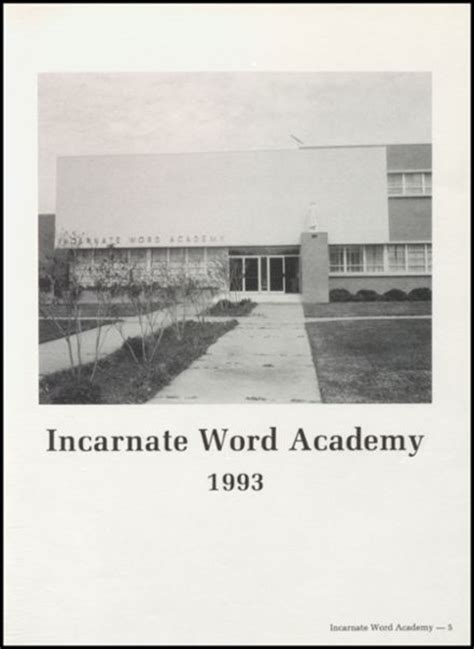 Explore 1993 Incarnate Word Academy Yearbook, Corpus Christi TX ...