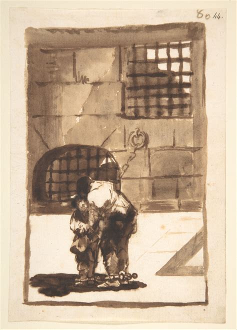 Goya (Francisco de Goya y Lucientes) | Two prisoners in irons; folio 80 ...