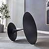 Amazon.com - 42 Inch Round Dining Table, Black Round Dining Room Table ...