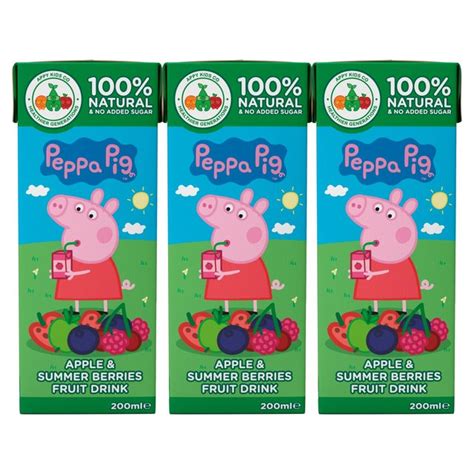 Appy Drinks Peppa Pig Low Sugar Berries Juice 3 x 200ml from Ocado