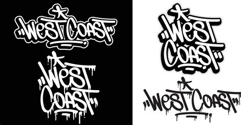 West Coast text in graffiti tag font style. Graffiti text vector illustrations. 29884074 Vector ...