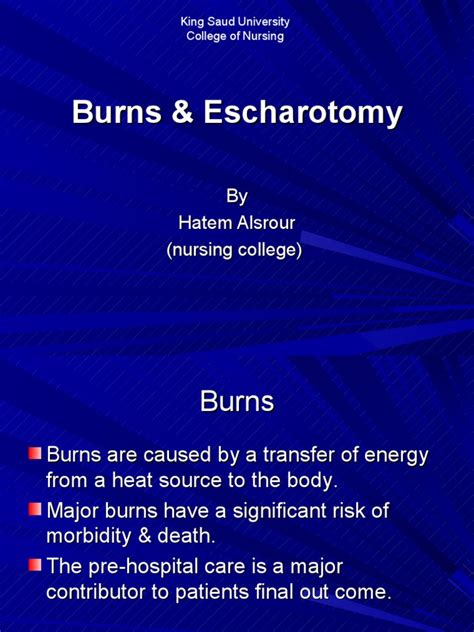 Burns & Escharotomy | Burn | Skin | Free 30-day Trial | Scribd