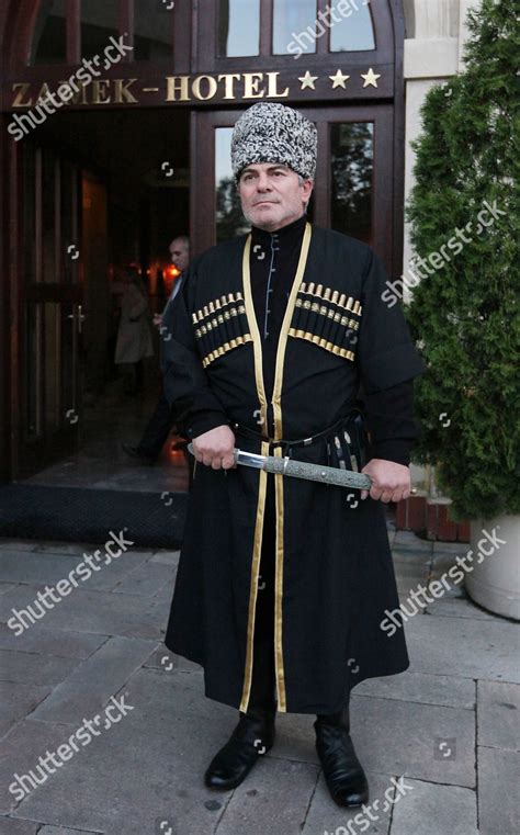 Man Traditional Chechen Costume Before Opening Editorial Stock Photo ...