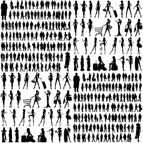 People silhouette vector | Vector Graphics & Vector Illustrations ...