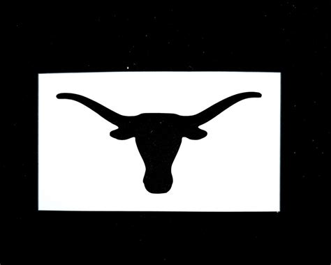 Texas Longhorns Stencil - Etsy