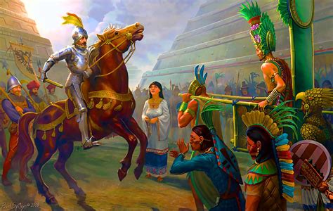 Collision of the worlds | Guerrero azteca, Culturas prehispanicas de mexico, Arte histórico