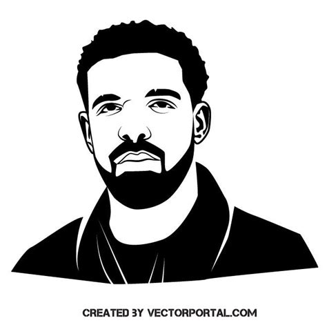 Singer Drake vector image | Drake art, Rapper art, Hip hop art