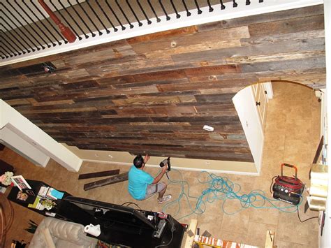 DIY Reclaimed Wood Wall | Old fences, Diy reclaimed wood wall, Reclaimed wood wall