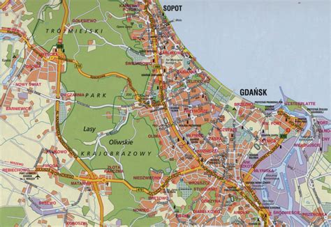 Map Of Gdansk Gdansk, City Map, Europe, Travel, Quick, Beautiful ...