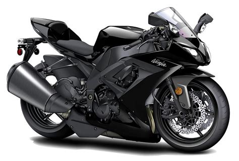 Kawasaki Ninja Black Motorcycle Digital Art by Maddmax - Fine Art America