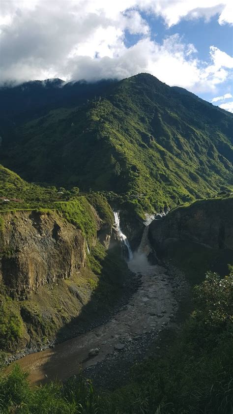 The Agoyan, tallest waterfall in the Ecuadorian Andes [1013x1800][OC ...