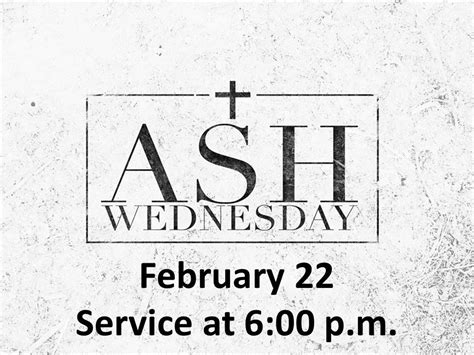 Ash Wednesday Worship Service — Seaside United Methodist Church