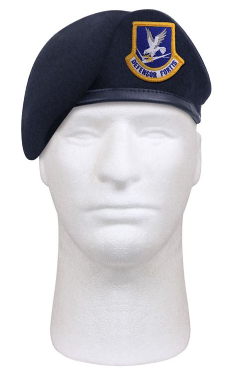 Rothco Inspection Ready Beret With USAF Flash - Midnight Navy Blue ...