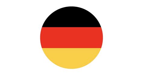 Germany flag circle, vector image and icon 7686780 Vector Art at Vecteezy