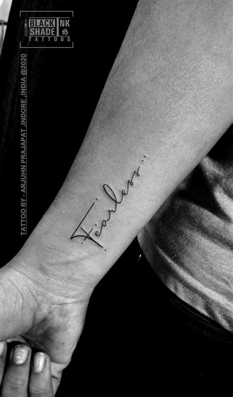 Fearless Tattoo - Classy and Meaningful Body Art