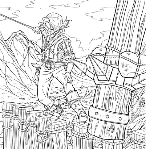 The Witcher Free Printable Coloring Page - Free Printable Coloring ...