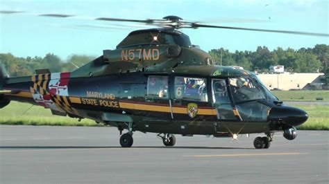 Maryland State Police Helicopter Aerospatiale Dauphine at Easton, Md ...