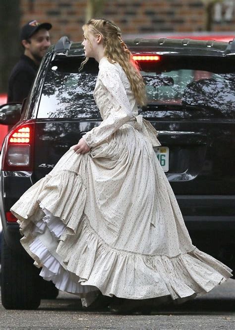 Elle Fanning - 'The Beguiled' Set in New Orleans 11/9/ 2016 • CelebMafia