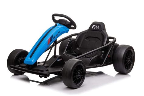 Voltz Toys Electric GoKart, 24V Outdoor Racer Drifter Go Kart for Kids and Adult (Blue ...