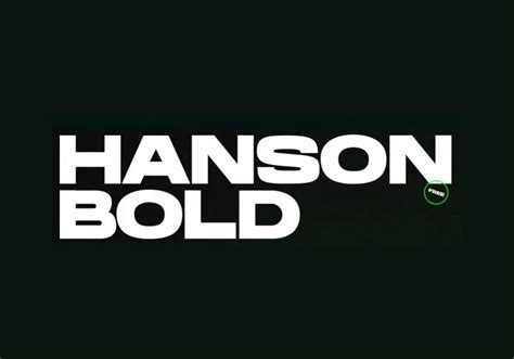 Hanson Bold Font - Download Fonts