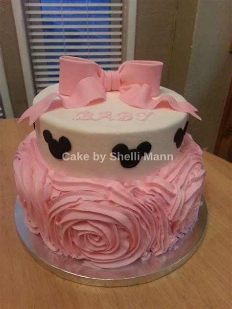 Minnie Mouse Baby Shower Cake - CakeCentral.com