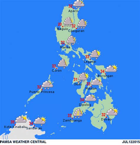 Philippine Weather Forecast - Philippine Astronomical Meteorological ...