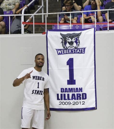 DAMIAN LILLARD JERSEY RETIREMENT AT WEBER STATE