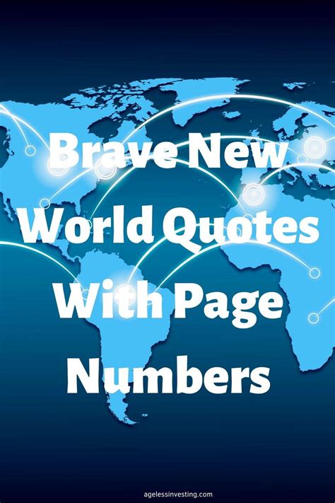 50 Brave New World Quotes With Page Numbers | Ageless Investing