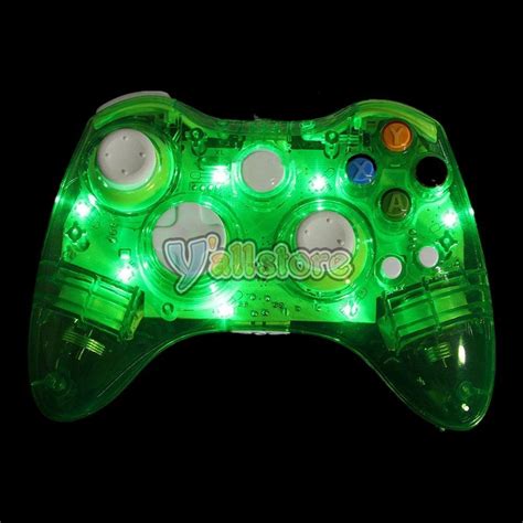 Glow Light USB Wired/Wireless Game Controller for Microsoft Xbox 360 ...