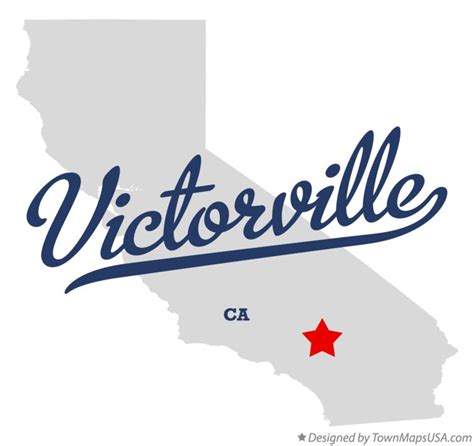 Map of Victorville, CA, California