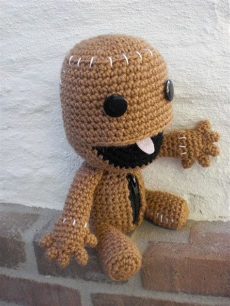 Sackboy Pattern Crochet Amigurumi Open Mouth Zipper | Etsy