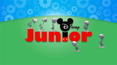 Six Luxo Lamps Spoof Disney Junior Logo - YouTube