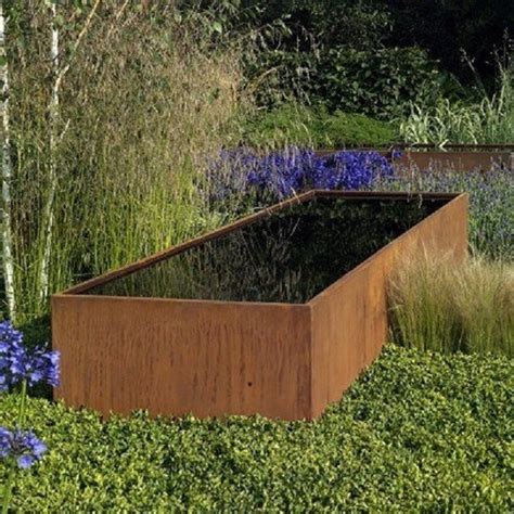 Corten Steel Pond Water Feature | Round Wood of Mayfield | ESI External Works