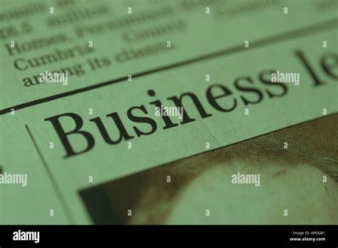 business letter in newspaper Stock Photo - Alamy