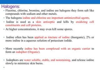 Physical and chemical control of microorganisms