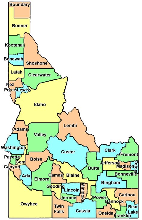 Idaho Zip Code Map With Counties Zip Code Map County - vrogue.co