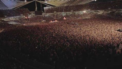 One of the biggest and massive crowds at a live outdoors rock concert ...