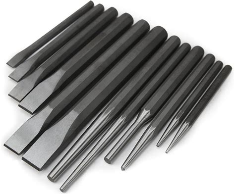 Punch and Chisel Set Pin Punches Tapered Punch Chisels 12pc Set Heavy Duty archives.midweek.com