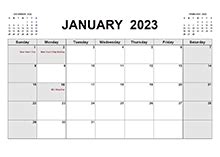 2023 PDF Yearly Calendar With Holidays - Free Printable Templates