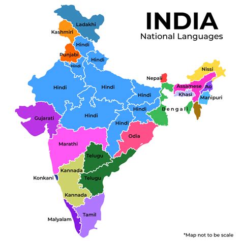 Indian Language Map Of India - Coriss Cherilynn